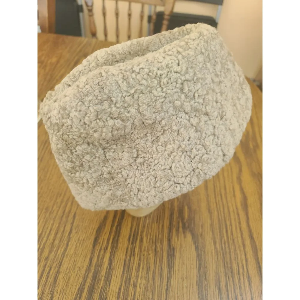 Persian Lamb Sherpa Hat Size 7 1/4